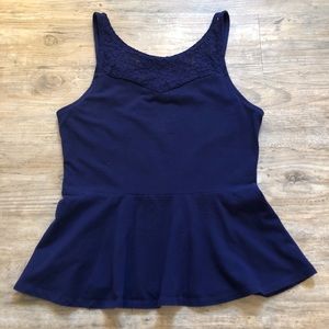 Express Peplum Sleeveless Top